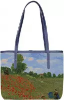 Signare - College tas - Gobelin - Kunst - Schoudertas - Poppy Field - Claude Monet