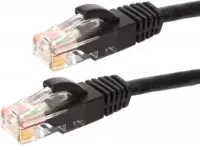 UTP CAT6 patchkabel / internetkabel 50 meter zwart - 100% koper - netwerkkabel