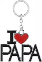 Sleutelhanger - I Love You Papa - In sierlijk cadeauzakje - Vaderdag kados - Geschenk Tip