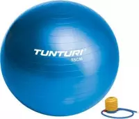 Tunturi Fitnessbal - Gymball - Swiss ball - 55 cm - Incl. pomp - Blauw