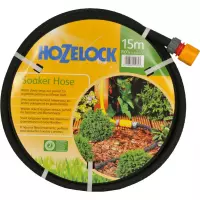 Hozelock Druppel slang poreus - 15m Ø 12,5 mm voor oa. groentetuin met koppeling