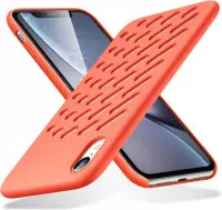 ESR Yippee Crocs Series siliconen beschermhoes voor iPhone XR (oranje)