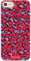 iPhone 8 hoesje TPU Soft Case - Back Cover - Luipaard / Leopard print / Rood