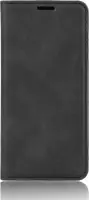 Mobigear Retro Slim Telefoonhoesje geschikt voor OPPO A91 Hoesje Bookcase Portemonnee - Zwart