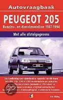 Autovraagbaken - Vraagbaak Peugeot 205 Benzine- en dieselmodellen 1987-1994