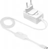 LEICKE Raspberry pi 4 / Model B+ voeding | ULL Switching Adaptor 5,1V 3A met officiële koffer RPI4-CASE-RW 1876751 | KSA-15E-051300HE | EU, UK, US Adapter 1,5m kabel met schakelaar