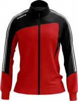 Masita | Trainingsjack Dames - Forza Sportvest - Warm bij Koud weer - Steekzakken - RED/BLACK - 36