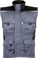 Bodywarmer werkvest heren grijs/zwart maat XXL