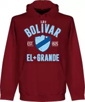Club Bolivar Established Hoodie - Bordeaux Rood - S