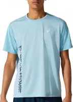 Asics Asics SMSB Sportshirt - Maat L  - Mannen - lichtblauw