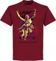 Messi Ballon D'Or 2019 T-Shirt - Bordeaux Rood - XXL