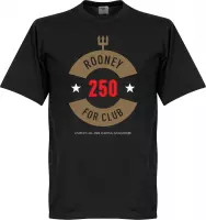 Rooney 250 Goals Manchester United T-Shirt - Zwart - M