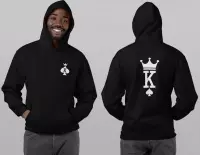 King / Queen Hoodie Cards (King - Maat XL) | Koppel Cadeau | Valentijn Cadeautje voor hem & haar