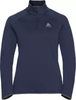 Odlo Midlayer 1/2 zip CARVE CERAMIWARM BLAUW - Maat XL