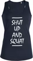 Shut up and Squat dames sport shirt / hemd / top - maat M