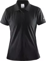 Craft Pique Classic t-shirt Dames Polo zwart Maat L