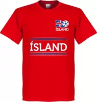 Ijsland Keeper Team T-Shirt - Rood - XXL