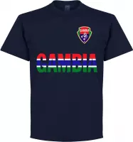 Gambia Team T-Shirt - Navy - XXL