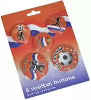 Set 5 voetbalbuttons