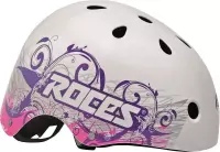 Roces Tattoo Aggressive Helm Wit/blauw/roze Maat 56-60