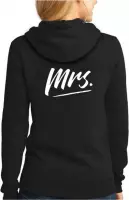 Mr & Mrs Hoodie Sweater (Mrs - Maat XXL) | Koppel Cadeau | Valentijn Cadeautje voor hem & haar