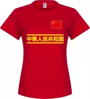 China Team Dames T-Shirt - Rood - S
