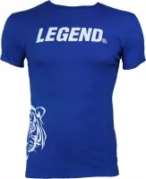 Legend Sports Logo T-shirt Blauw Maat M