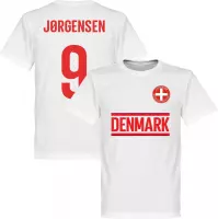 Denemarken Jorgensen 9 Team T-Shirt - Wit - L
