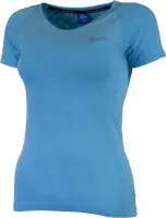 Rogelli Seamless Sportshirt - Korte Mouwen - Dames - Blauw Melange - Maat L