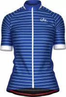 BLUE HORIZON' fietsshirt met blauw/witte strepen voor dames - M