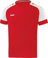 Jako Sportshirt - Maat 128  - Unisex - rood,wit