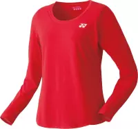 Yonex Tennisshirt Lady Long Rood Dames Maat Xs