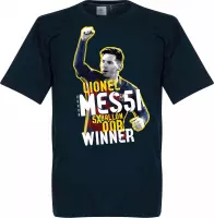 Messi 5 Times Ballon D'Or Winner T-Shirt - XXXL