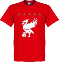 Liverpool Five Star T-Shirt - Rood - Kinderen - 4 Years