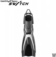 TUSA duikvinnen zwemvinnen zwemvliezen HyFlex Switch vinnen SF0104 - Wit - S (38-40)