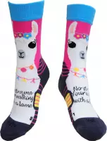 Wandelsokken - Molly Socks - Lama socks - maat 36-41 - hiking - sokken - bamboo - bamboe sokken - hypoallergeen - antibacterieel - leuke sokken - wandel accessoires - wandelen - ca