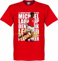 Michael Laudrup Legend T-Shirt - Rood - XXL