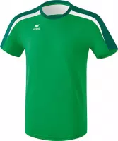 Erima Liga 2.0 T-Shirt Kinderen - Smaragd / Evergreen / Wit | Maat: 116