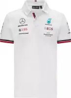 Mercedes Teamline polo wit XL - 2021 Formule 1