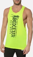 Boxeur Des Rues - Wide Jersey Raw Cut Tank Front Logo - Geel - L