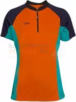 RSL T-shirt Badminton Tennis Oranje/Blauw Dames maat XS