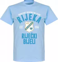 Rijeka Established T-shirt - Lichtblauw - XL