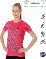Brubeck Athletic - AirBalance Hardloopshirt / Sportshirt Dames - Raspberry - XL