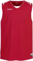 Spalding Attack Tanktop Heren Basketbalshirt - Maat XL  - Mannen - wit/rood