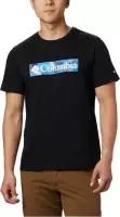 Columbia M Rapid Ridge Graphic Tee 1888813010, Mannen, Zwart, T-shirt, maat: L EU