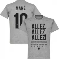 Liverpool Allez Allez Allez Mane 10 T-Shirt - Grijs - S