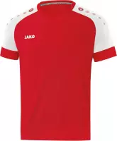 Jako Sportshirt - Maat 164  - Unisex - rood,wit