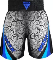 RDX Sports BSS Boxing Training Shorts Satin R2 - Blauw