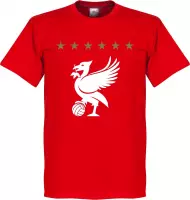 Liverpool Five Star T-Shirt - Rood - S