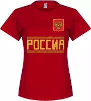 Rusland Dames Team T-Shirt - Rood - S